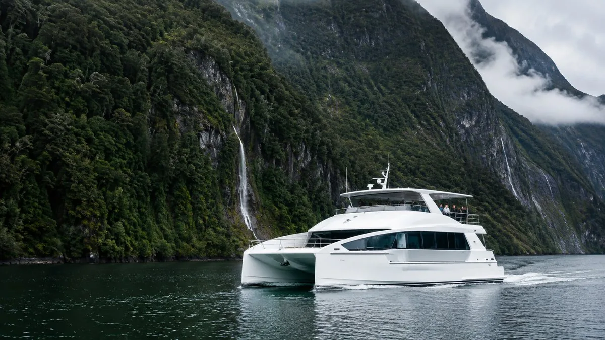Milford Sound: Nature Cruise on a Modern Catamaran